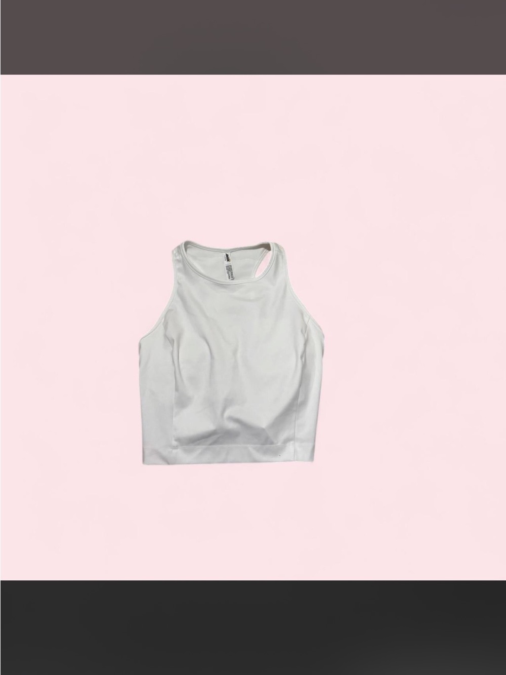 Avia White Racerback Crop Tank - Women